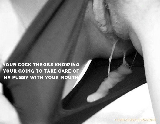 Photo by lovecuckoldcravings with the username @lovecuckoldcravings,  November 3, 2018 at 3:28 AM and the text says 'My cock throbs every-time I get to lick you hot pussy'