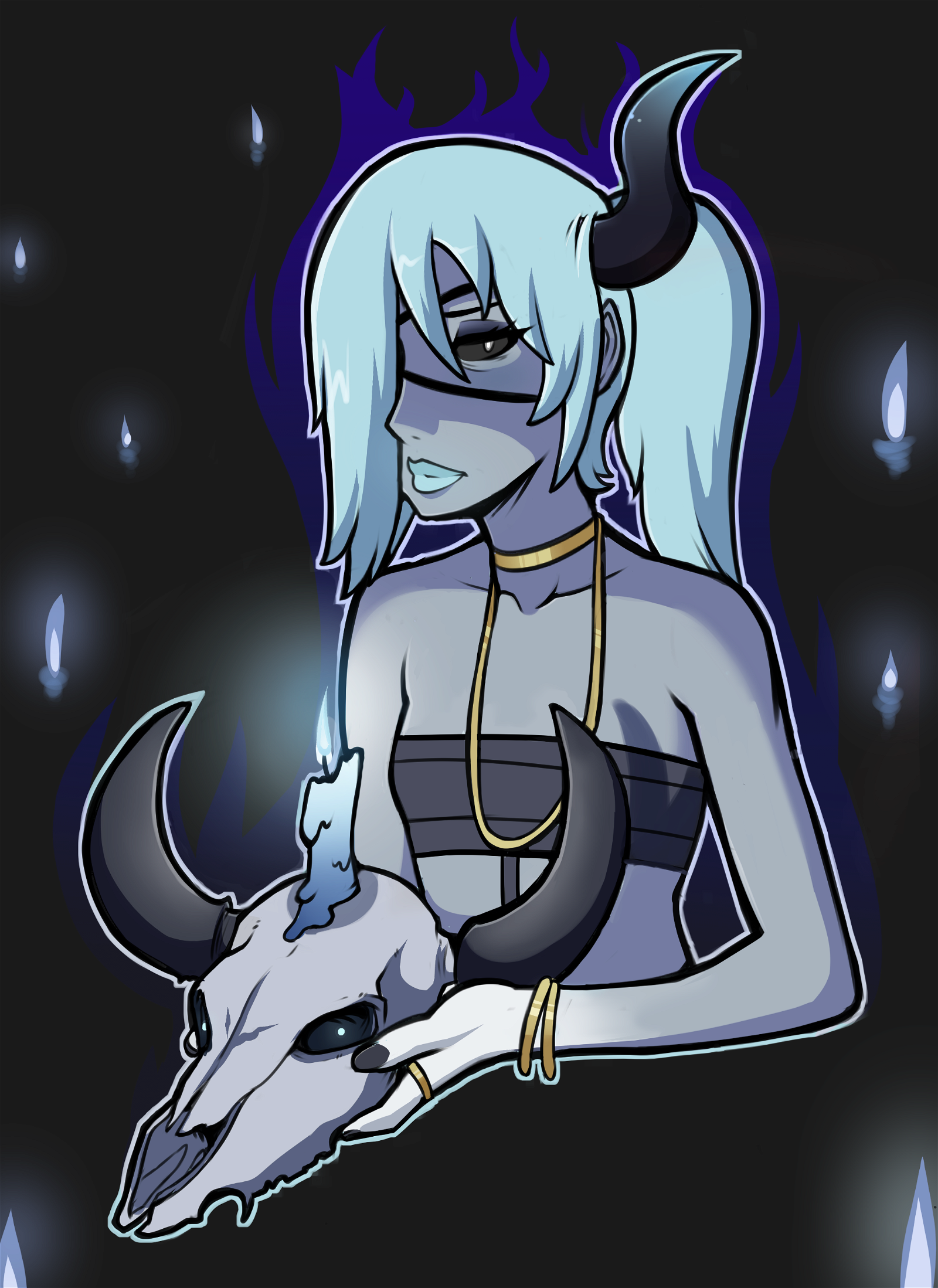 Photo by Avernalism with the username @avernalism, who is a verified user,  September 25, 2019 at 2:46 AM. The post is about the topic nsfw-art and the text says 'Another of my gals Mara isolated from my Demon Girls Appreciation day picture!'
