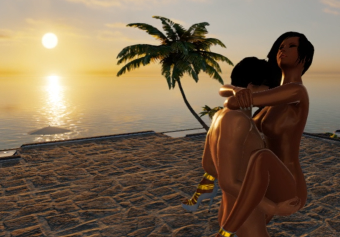 Photo by Evander3DX with the username @evander3DX,  September 26, 2019 at 7:29 PM. The post is about the topic 3dxchat and the text says 'Celebrating the Autumn Equinox under the last rays of the Summer sun. #3dx #3dxchat #3dxchatgame #cybersex'