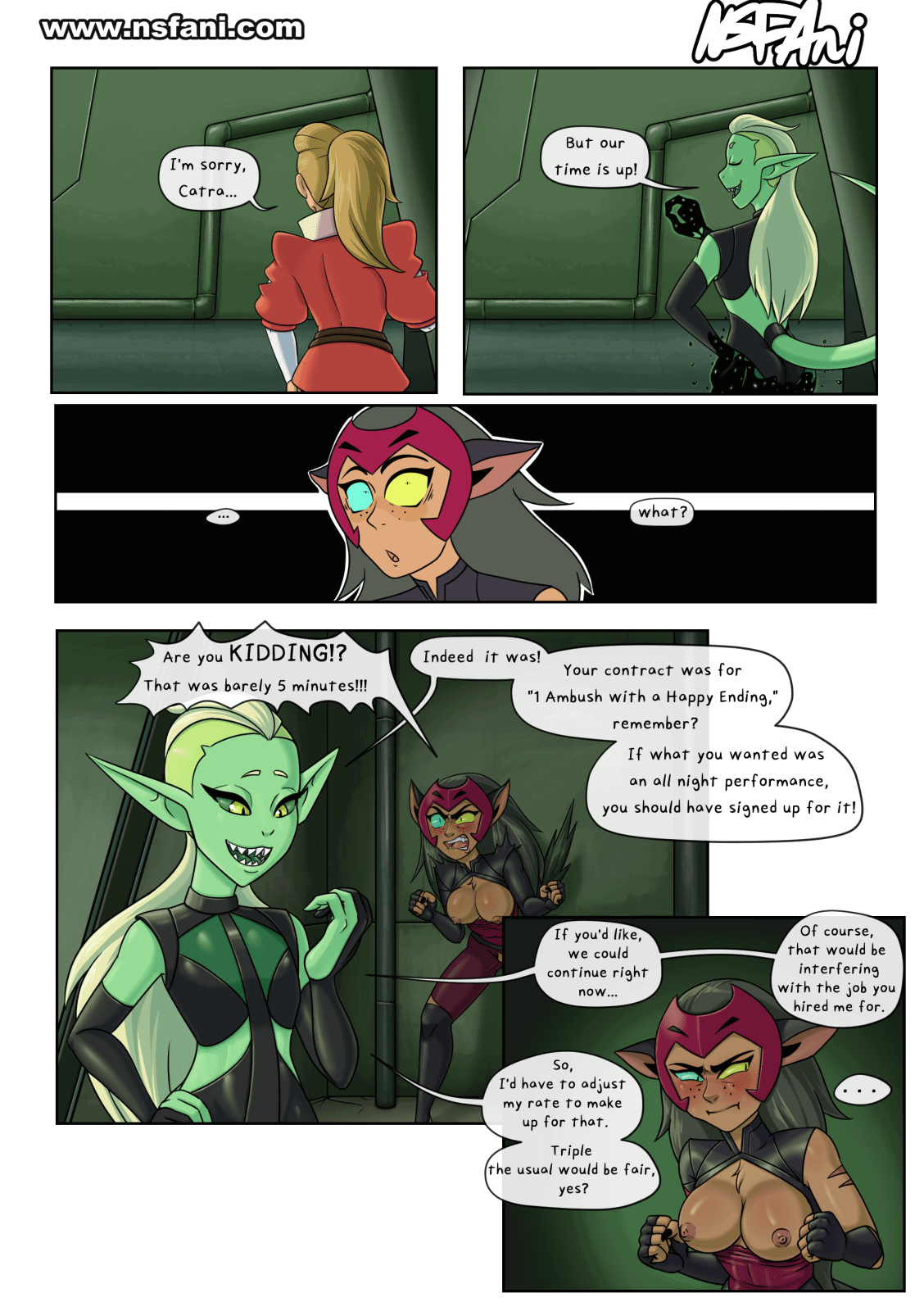 Album by NSFAni with the username @nsfani-art, who is a verified user,  February 9, 2024 at 11:03 PM. The post is about the topic Porn Comics and the text says 'Sometimes you really just need a release of any kind when you're stuck managing a campaign for planetary conquest. Catra's got one, but it comes at a price. #spop #oral


https://nsfani.com/'