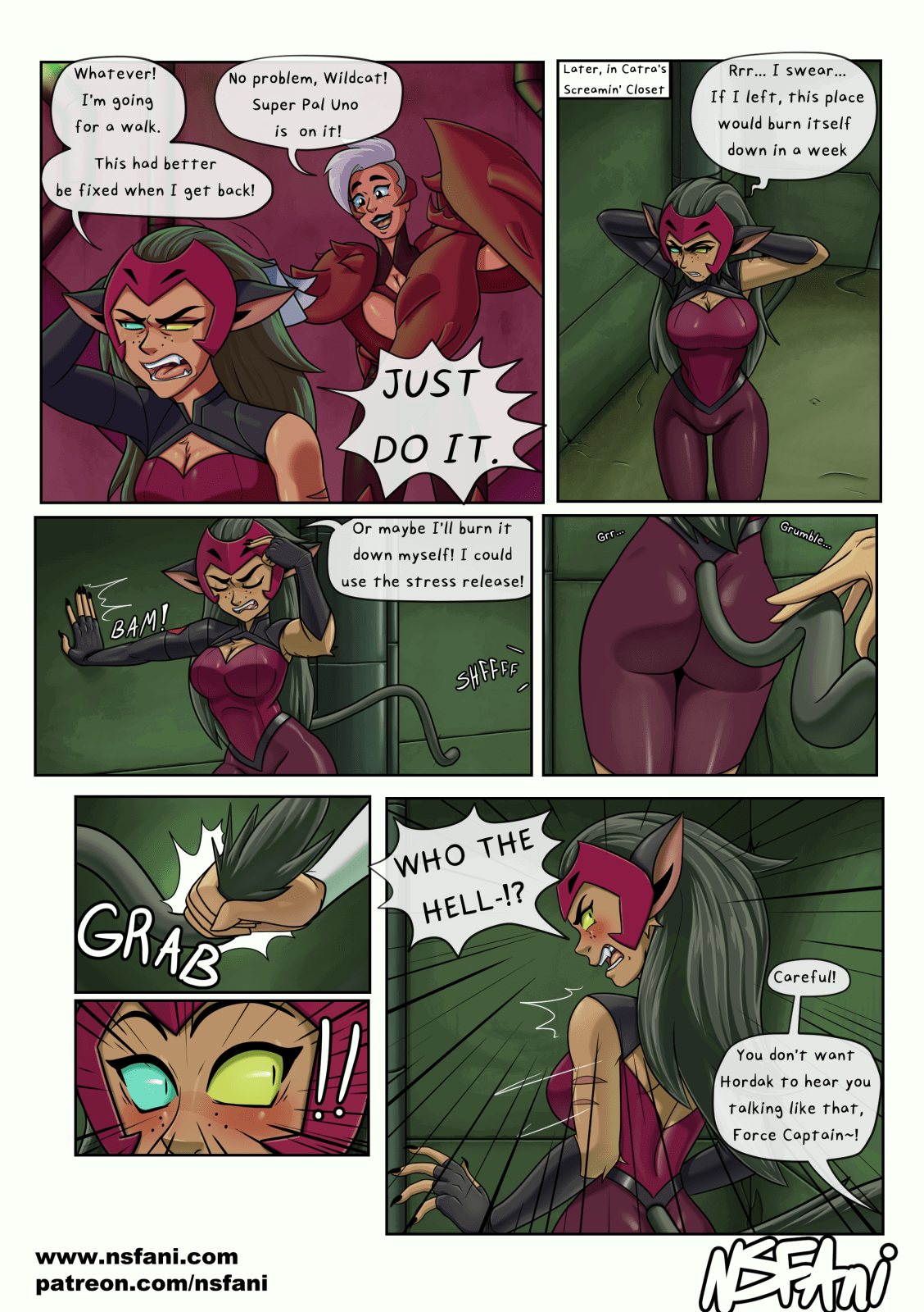 Album by NSFAni with the username @nsfani-art, who is a verified user,  February 9, 2024 at 11:03 PM. The post is about the topic Porn Comics and the text says 'Sometimes you really just need a release of any kind when you're stuck managing a campaign for planetary conquest. Catra's got one, but it comes at a price. #spop #oral


https://nsfani.com/'