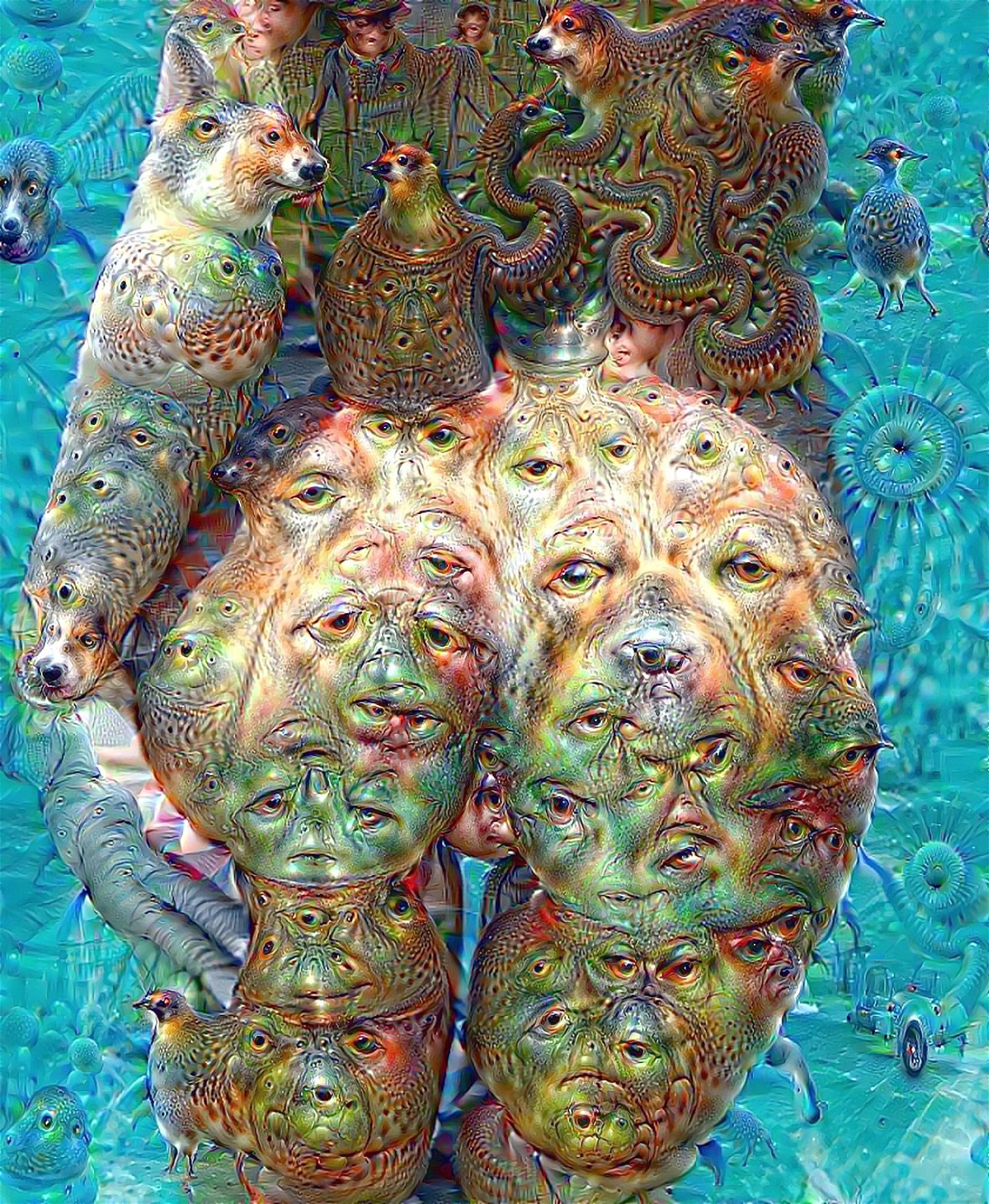 Photo by eMTee with the username @MissTrippy,  January 9, 2021 at 7:12 AM. The post is about the topic DeepDreams and the text says 'eye cee water'