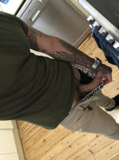 Photo by jerk with the username @jerk,  January 15, 2020 at 5:27 AM. The post is about the topic Aussie Men and the text says 'hard, tatted in Bonds Underwear @aussie_cock #aussie #aussiemen #bigcock'
