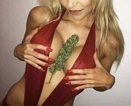 Photo by Ukelele with the username @Ukelele,  May 17, 2020 at 6:57 AM. The post is about the topic Beautiful Breasts and the text says '#weed'