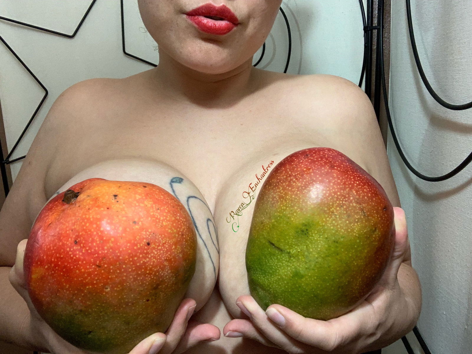 Photo by Raven_Enchantress with the username @curvyraven, who is a star user,  March 24, 2020 at 1:51 PM. The post is about the topic Beautiful Breasts and the text says 'I know its rude to play with your food, but i cant help it. Its so fun!!!!!
I will be online today 11am-1pm MST 
Raven_Enchantress.cammodels.com

Be sure to head over to my MV store to purchase, Toy takeover live on cam. so you can control my Jive and..'