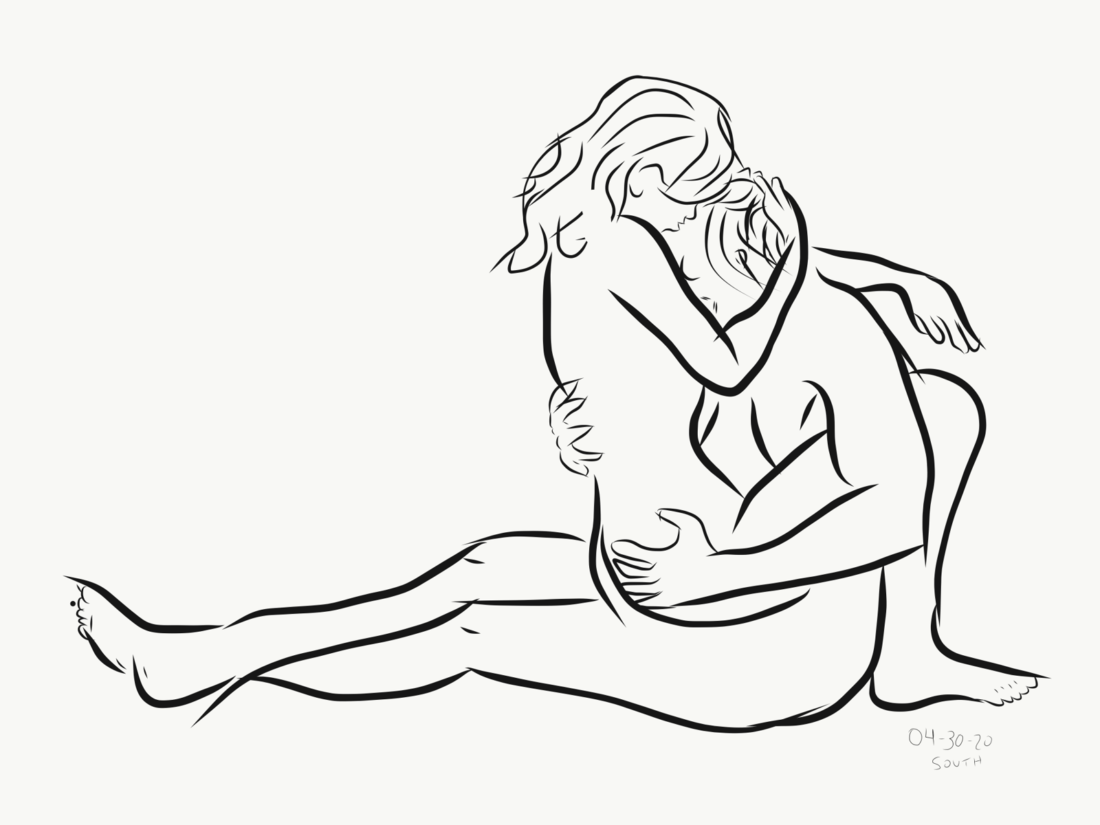 Photo by MrAlSouth with the username @MrAlSouth, who is a star user,  May 7, 2020 at 7:31 AM. The post is about the topic Art-nude Illustrations and the text says 'What is your favourite position? #MyDrawing #MyArt'