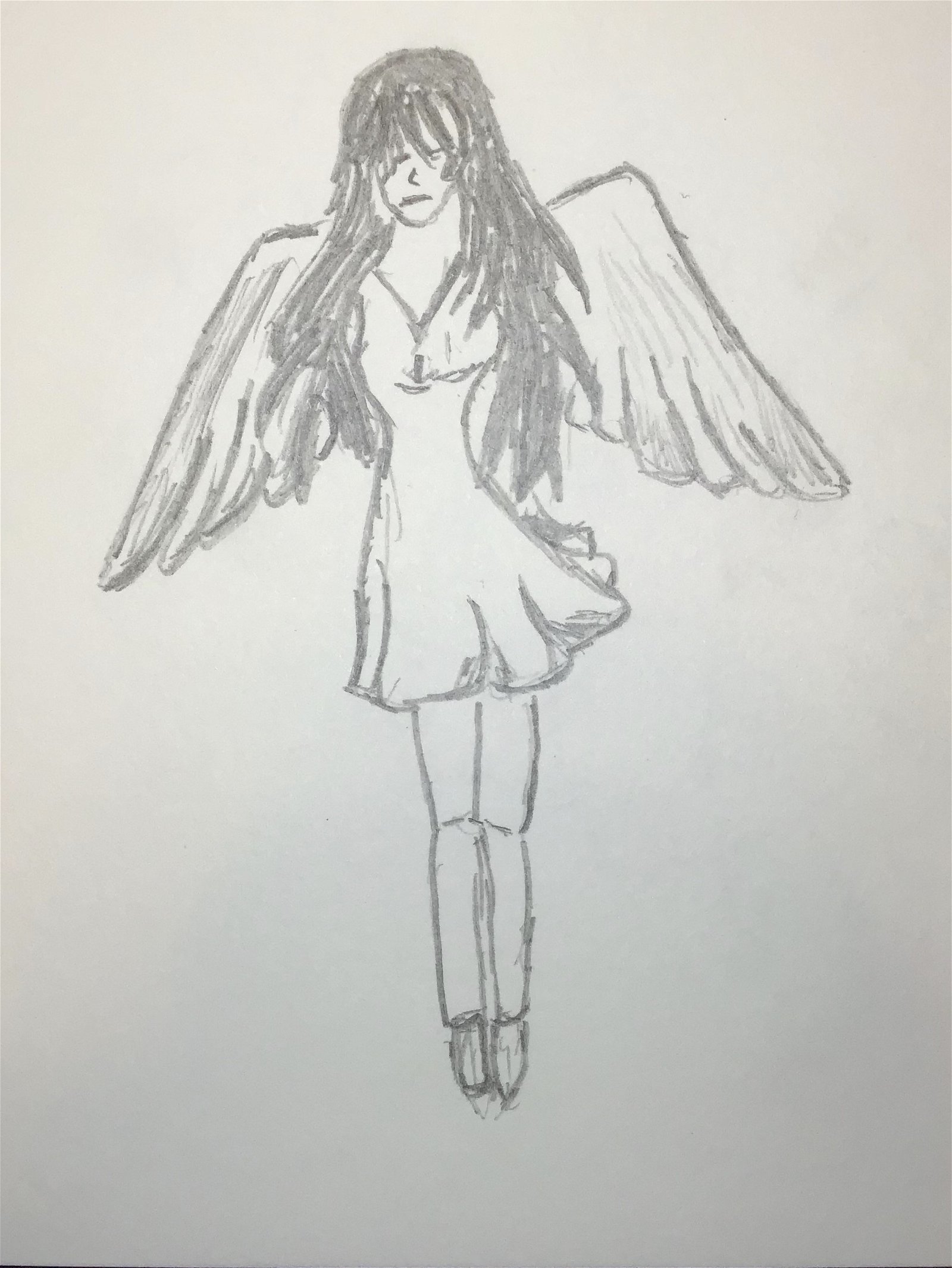 Photo by MrAlSouth with the username @MrAlSouth, who is a star user,  December 24, 2020 at 7:39 AM. The post is about the topic Drawing and the text says 'It is the season of Angels #MyDrawing #drawing'