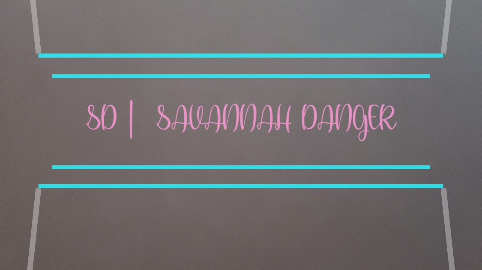 Cover photo of Savannah Danger