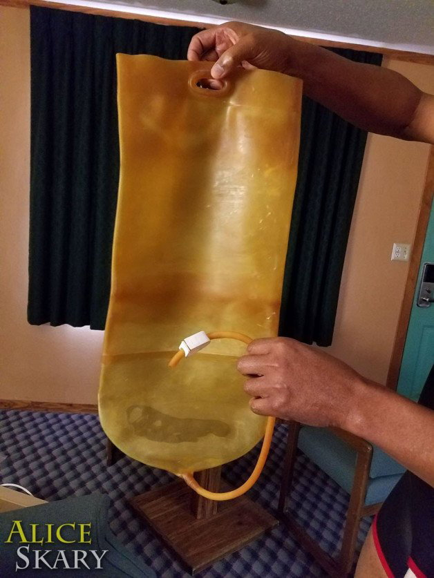 Photo by Alice Skary with the username @aliceskary, who is a star user,  April 17, 2021 at 6:09 PM. The post is about the topic Enema Sex and the text says 'now this is an enema bag. 

an eight gallon enema bag'