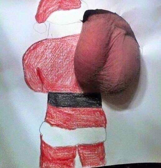 Photo by Dickpower with the username @Dickpower,  December 25, 2020 at 9:55 PM. The post is about the topic Balls and the text says 'Merry Christmas - Hope you're enjoying gifts from Santa's sack'