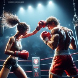 Photo by HTMFights with the username @HTMFights, who is a brand user,  April 18, 2024 at 10:44 PM. The post is about the topic Boxing AI and the text says 'See more from http://mixedboxing.net/
DALLE3 - Bing Image Creator
Unreal Engline Realistic Style, a boxing match between a woman and a man, dramatic lighting

Generated Dec 2023, this may not longer be possible with the current content blocks'