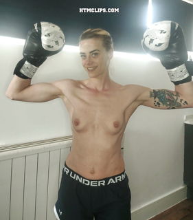 Photo by HTMFights with the username @HTMFights, who is a brand user,  May 31, 2024 at 12:44 PM and the text says 'Lightning Lindsey - Real Topless Boxer
See the action on - https://htmwrestling.com/l/bomberlindsey2'