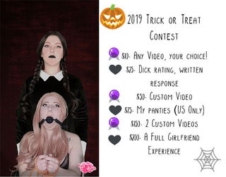 Photo by Rose Quartz with the username @rosequartzxxx4, who is a star user,  October 25, 2019 at 1:22 AM and the text says 'Hey lovlies! I am participating in the Manyvids Trick or Treat Photo contest and would appreciate any and all votes. You do get one free vote, and I have a reward list for paid votes! http://rose_quartz_xxx.manyvids.com/contest/2776'