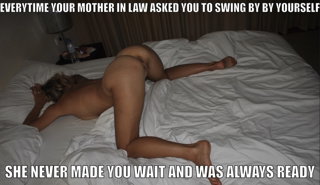 Photo by Tabooexcitesme with the username @Tabooexcitesme,  December 12, 2019 at 12:32 PM. The post is about the topic Mom in law and the text says 'shes always a great fuck'