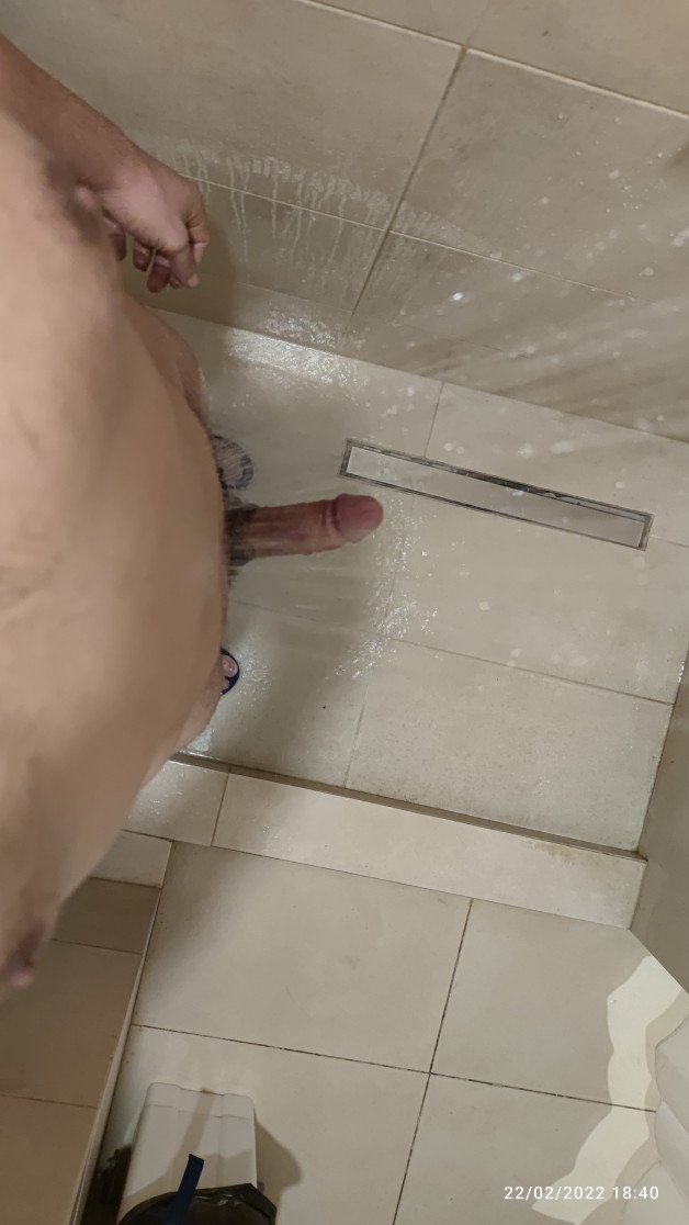 Photo by PornLife with the username @pornlife994,  March 2, 2022 at 3:45 PM. The post is about the topic DIcks out and the text says 'someone to join? #me  #I #dick #cock #penis #shower #small #hairy #tiny #pov'