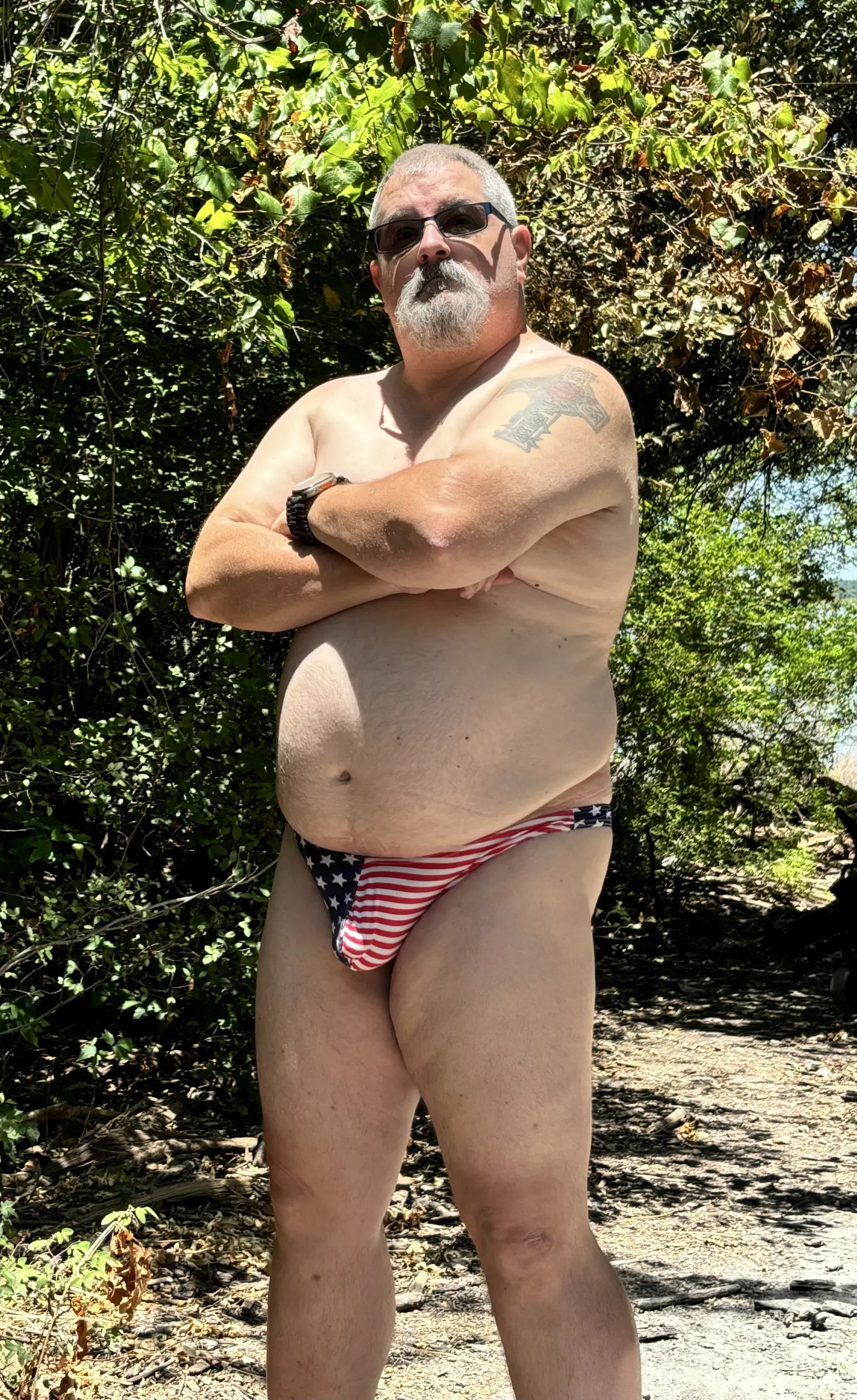 Album by Sirwyatt72 with the username @Sirwyatt72, who is a star user,  July 5, 2024 at 2:42 PM. The post is about the topic Naturist & Nudist and the text says 'spent some time at the lake yesterday '