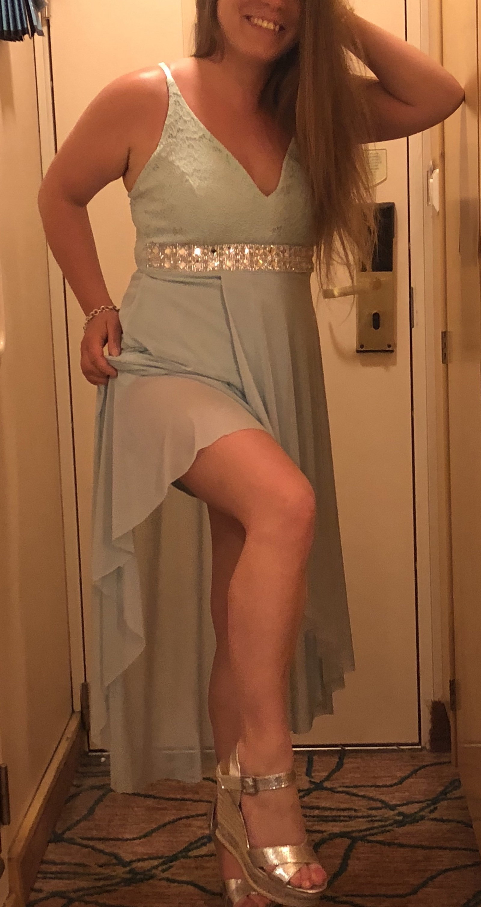 Photo by Shifty1588 with the username @Shifty1588,  December 3, 2019 at 7:30 PM. The post is about the topic Amateurs and the text says 'who wants to pull this dress up and leave her full of cum to bring back to me?!?'