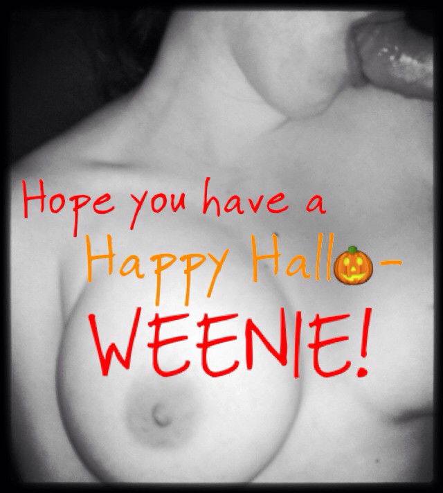 Album by ComicCouple with the username @ComicCouple,  October 31, 2019 at 10:51 PM. The post is about the topic Amateurs and the text says 'Happy Halloween "cards" I made of the Wife:'