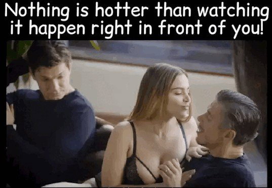 Photo by Couplesconfession with the username @Couplesconfession, posted on February 20, 2022. The post is about the topic Watching hotwife and the text says '#hotwife #wifesharing'