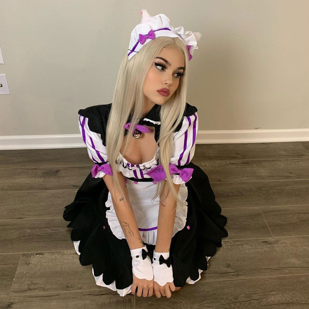 Photo by FapCosplay with the username @FapCosplay,  November 12, 2019 at 10:02 PM. The post is about the topic Fap Cosplay and the text says 'Vanilla@Nekopara by Maggie Lindemann
#nsfwcosplay #sexycosplay #cosplaynudes #cosplaygirls'