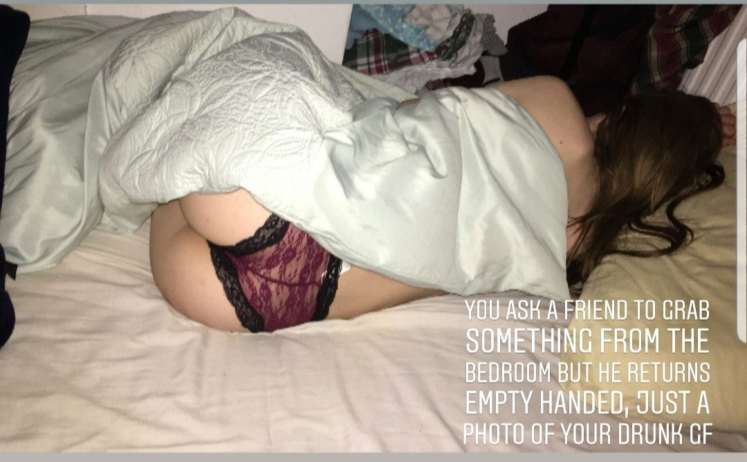 Photo by Cuckoldbf with the username @Cuckoldgf,  November 30, 2019 at 4:16 PM. The post is about the topic Amateurs and the text says 'my horny drunk gf accidentally flashed my friend but i had delibrately aaked him to go grab me something....ahhh so hit wish he took more shots #cuck #cuckbf #cuckgf #sluttraining #wet #pussy #wetpanties #slutwife #teen #threesome #wifesharing #nippleslip..'