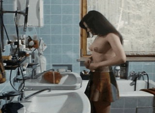Photo by retrofucking with the username @retrofucking,  February 7, 2019 at 4:12 AM. The post is about the topic Vintage Porn and the text says 'Vintage Nude Scene with Topless Teen
http://www.retro-fucking.com

#gif #porngif #topless #nudescene #voyeur #voyeurism #bathroom #bathing #teen #brunette #undressing #skirt #mod #vintage #groovy #skinny #thin #petite #pornmovies #erotic #film #cute..'