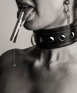 Shared Photo by MarkMess with the username @MarkMess,  December 14, 2021 at 3:32 AM. The post is about the topic Camgirl Advice and the text says 'Putting that clamp on the tongue will hurt a bit, but it will also make drool flow down for humiliation and for getting the pussy wet'