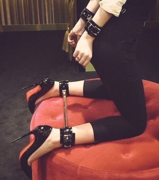 Photo by MarkMess with the username @MarkMess,  March 20, 2022 at 2:22 PM. The post is about the topic Bondage and the text says '#Louboutin'