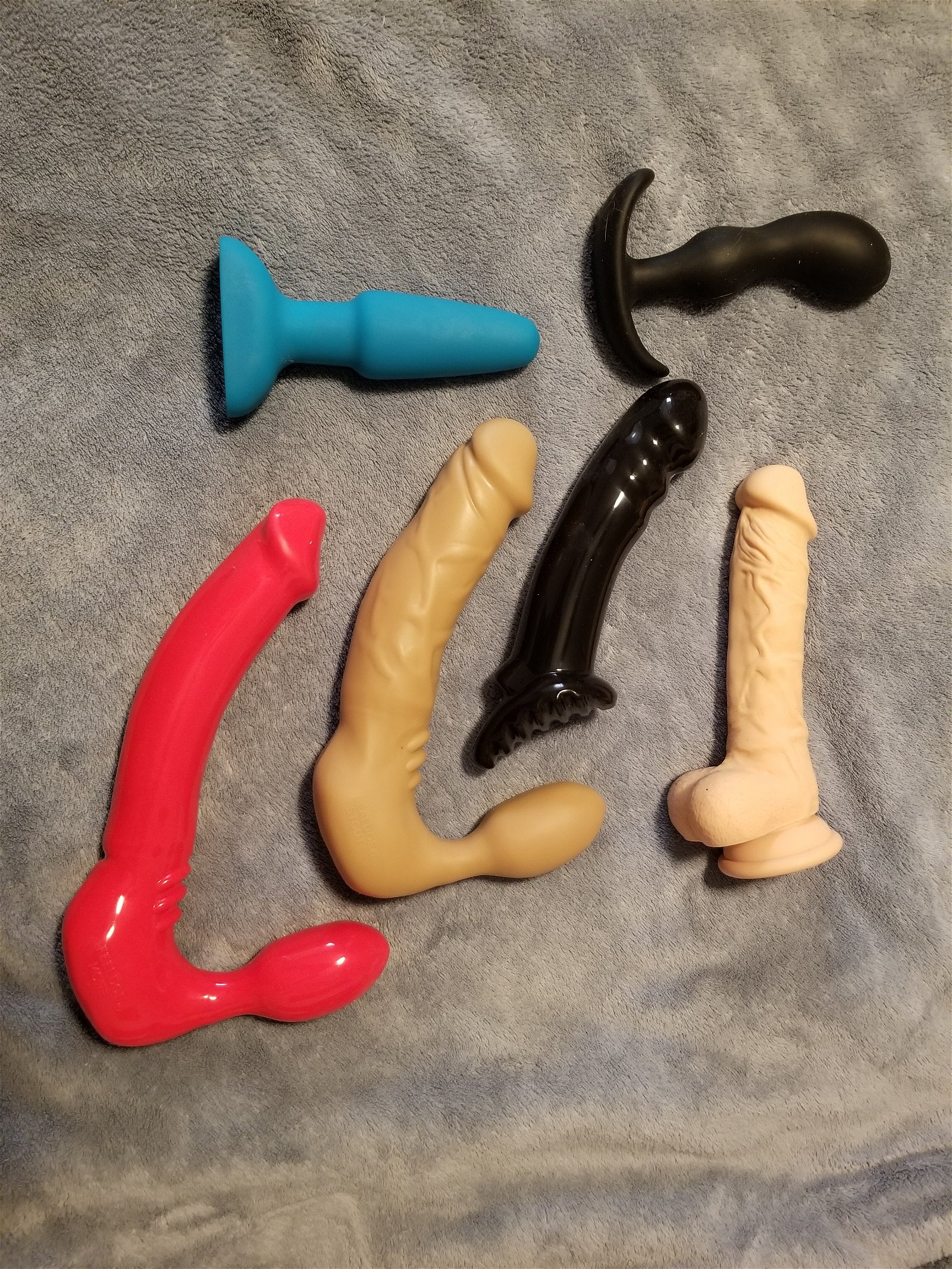 Photo by BiBottomHubby with the username @BiBottomHubby,  January 20, 2019 at 7:17 PM and the text says 'A few of the toys in my collection'