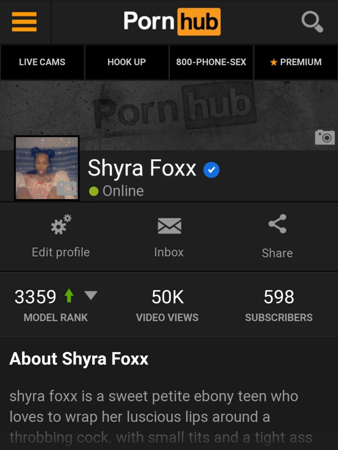Photo by Shyra Foxx with the username @ShyraFoxx, who is a star user,  June 5, 2020 at 1:57 AM. The post is about the topic Teen and the text says 'We hit 50k babes!!! Thank you soooo much😍😍. 
Now let's get 💯k!!!
Cum subscribe to my page and leave me a comment on your favorite 
https://www.pornhub.com/model/shyra-foxx/subscribers'