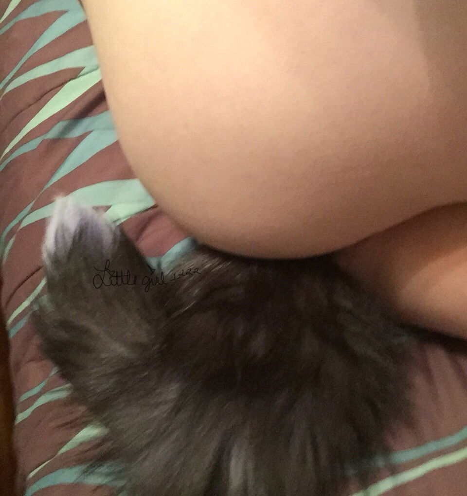 Photo by littlegirl1222 with the username @littlegirl1222, who is a verified user,  March 25, 2019 at 10:33 PM and the text says 'Daddy got me a tail <3'