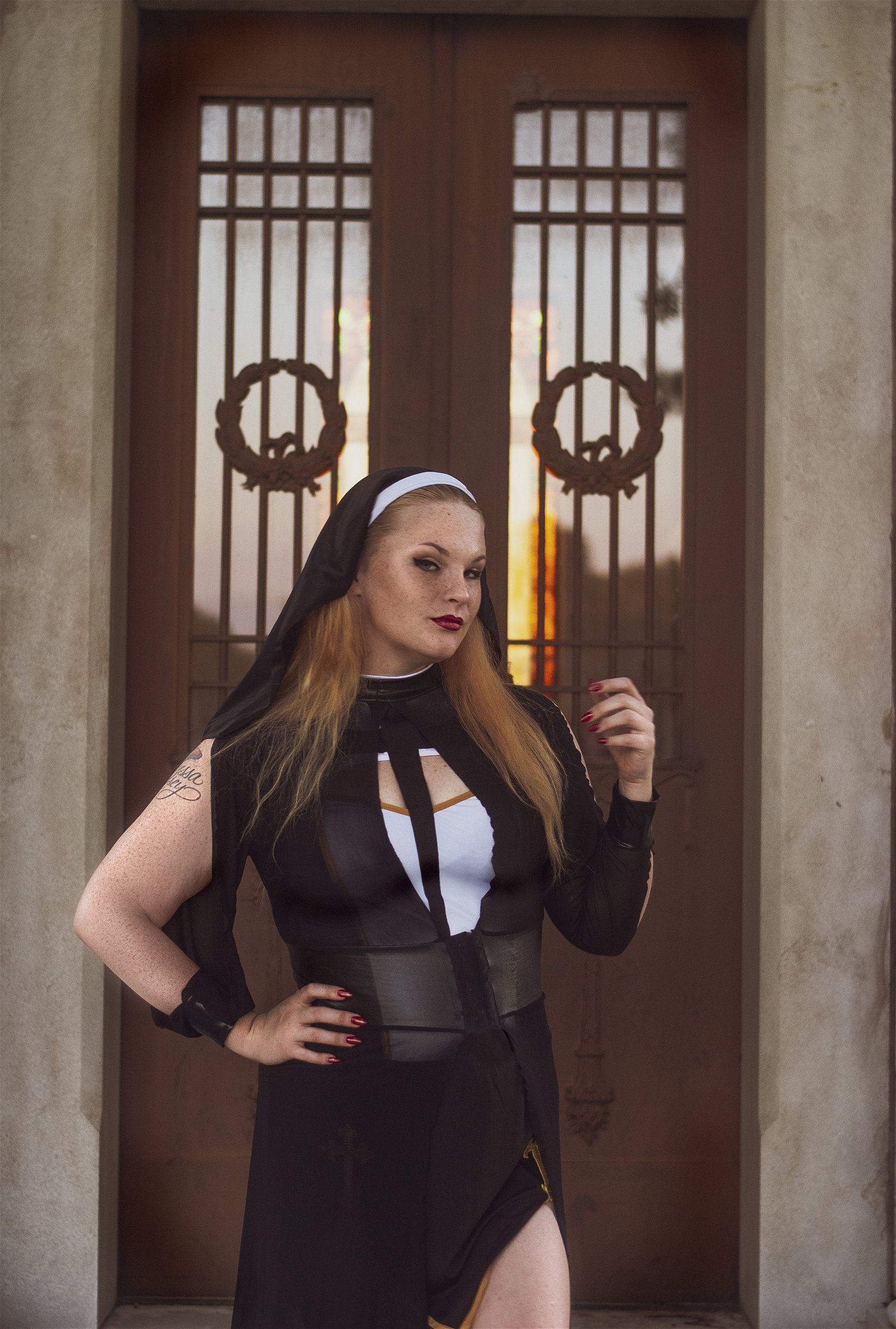 Photo by AngelFalls with the username @AngelFalls, who is a star user,  December 21, 2019 at 4:31 AM. The post is about the topic Naughty Nuns and the text says 'Can you handle these hail marys?'