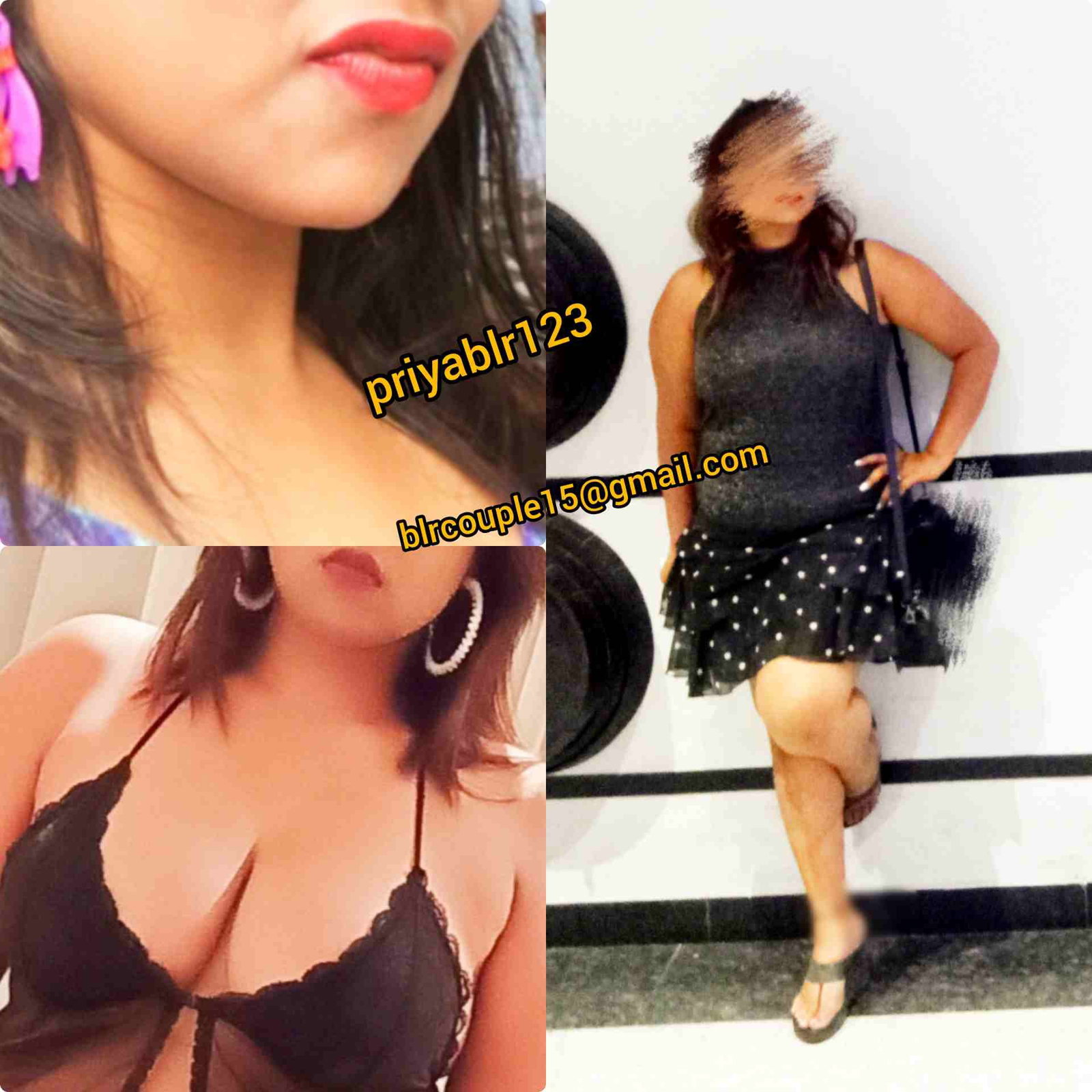 Shared Photo by priyablr123 with the username @priyablr123, who is a star user,  April 18, 2020 at 9:03 AM. The post is about the topic Share your sexy wife and the text says 'Dirty comments required.
Priya slutty cleavage, smoochable lips and sexy figure below for cumming!
Guys we r married Cpl from Bangalore India. She is an Elite Companion for alone meetings as well. Looking for decent males for fwb fun only.
Keep sharing..'