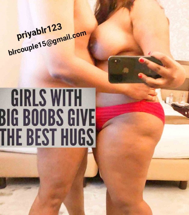 Photo by priyablr123 with the username @priyablr123, who is a star user,  April 12, 2021 at 2:32 AM. The post is about the topic Hot&Wild Indians and the text says '(OPic) Hot desi chubby wife Priya (F4M) sexy hug with a stranger! How hard u horny guys will hug her? Kinky comments plz!

Keep sharing for more horny updates!'