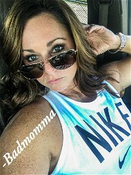 Photo by Badmomma with the username @Badmomma,  August 11, 2020 at 9:45 AM and the text says 'Normal mom life pic! I’ve really been loving showing my body and how much of a whore I am to all my online fans! Really turns me on to be viewed and shared as a fuck toy or jerking material ;)'