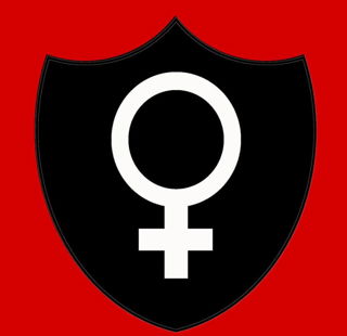 Shared Photo by sluga0201 with the username @sluga0201,  December 25, 2019 at 5:01 PM. The post is about the topic Matriarchy and the text says 'Boys, everytime you see this symbol remember: Women are above males!'