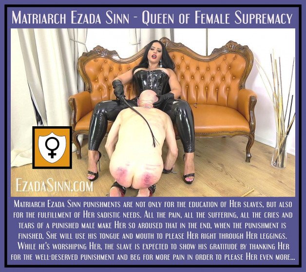 Photo by sluga0201 with the username @sluga0201, who is a verified user,  March 27, 2021 at 7:32 AM. The post is about the topic Captions of Matriarch Ezada's great clips and the text says 'Worship Matriarch @Ezada Sinn, The Gorgeous Goddess of #FemaleSupremacy! Follow Her on twitter (twitter.com/Mistress_Ezada), obey Her orders on onlyfans (onlyfans.com/mistress_ezada), buy Her Clips on clips4sale (EzadaSinn.com and SinnClips.com)!..'