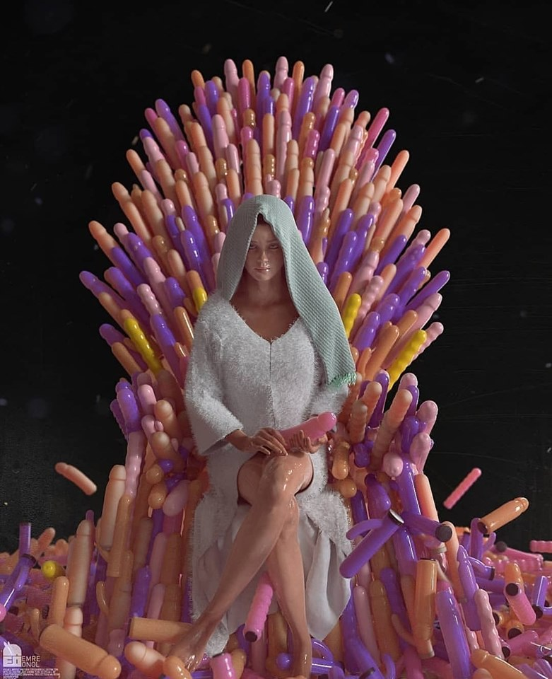 Photo by slowfap with the username @slowfap,  May 16, 2019 at 12:38 PM. The post is about the topic Game of Thrones and the text says 'The dildo throne'