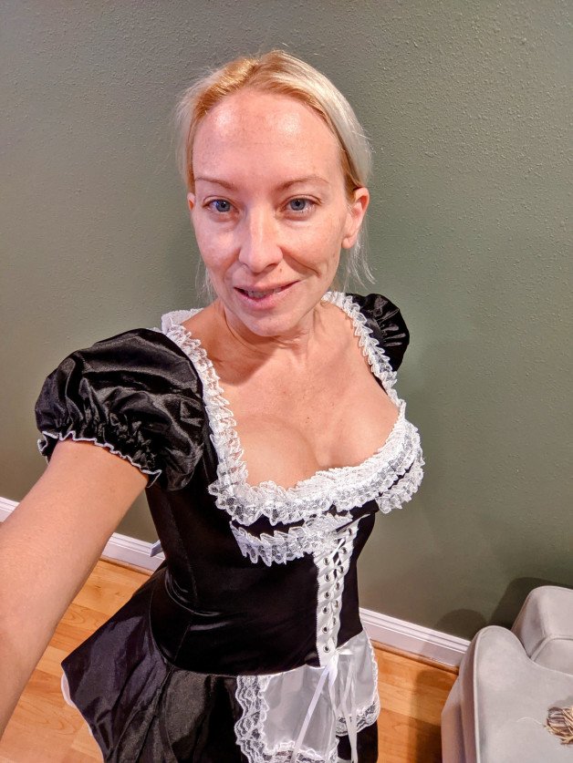 Photo by SexWithMilfStella with the username @SexWithMilfStella, who is a star user,  May 31, 2022 at 12:10 PM. The post is about the topic Cosplay and the text says 'Doesn't everyone dress like this to clean their house? #milfstella #milf #altmilf #mature #cougar #girlnextdoor #hotmom #hotwife #blueeyes #blondehair #blonde #cosplay #maid #maidcostume #sexymaid #sexycosplay'