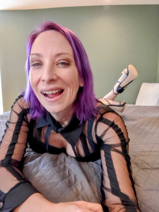 Photo by SexWithMilfStella with the username @SexWithMilfStella, who is a star user,  September 1, 2022 at 12:05 PM. The post is about the topic MILF and the text says 'Take me somewhere fancy! #milfstella #milf #altmilf #mature #cougar #girlnextdoor #hotmom #hotwife #purplehair #blueeyes #ddds #dressedup #highheels #highheelsfetish'