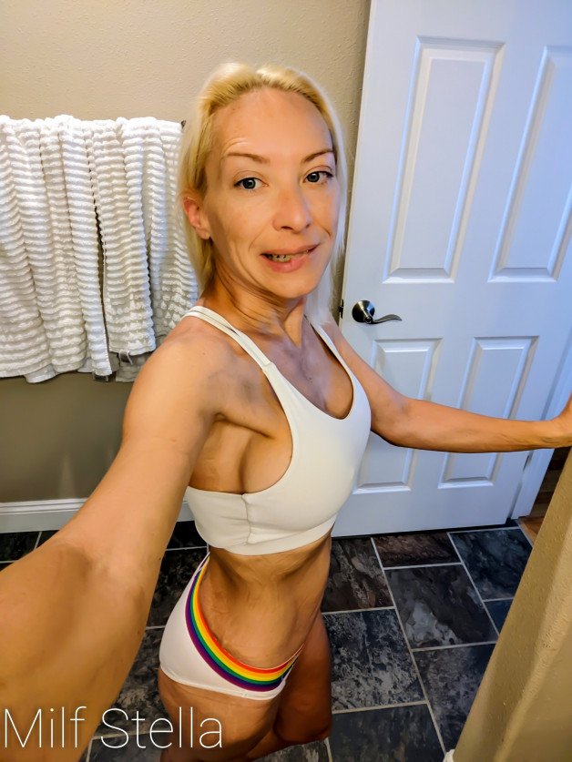 Photo by SexWithMilfStella with the username @SexWithMilfStella, who is a star user,  October 10, 2024 at 1:00 PM. The post is about the topic Awesome Milfs and the text says 'Can you tell which side I sleep on? #stellahere #petite #blonde'