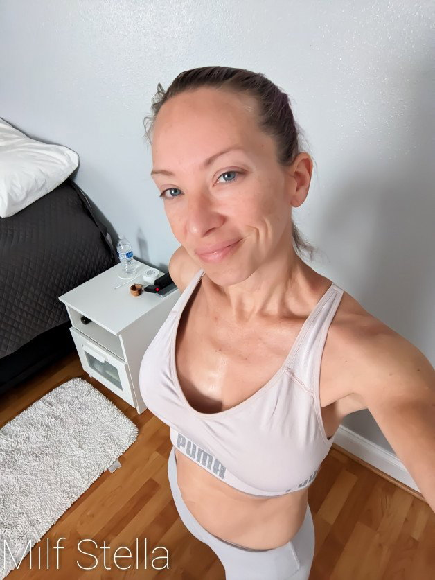 Photo by SexWithMilfStella with the username @SexWithMilfStella, who is a star user,  April 26, 2023 at 12:00 PM. The post is about the topic MILFS and the text says 'Back to chorin'. #stellahere #petitebody #blueeyes #letterkenny #fit'