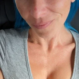 Photo by SexWithMilfStella with the username @SexWithMilfStella, who is a star user,  April 26, 2024 at 3:00 PM. The post is about the topic Awesome Milfs and the text says 'Been liking grey lately. What are your thoughts? #stellahere #petite #blueeyes #bluehair #grey'