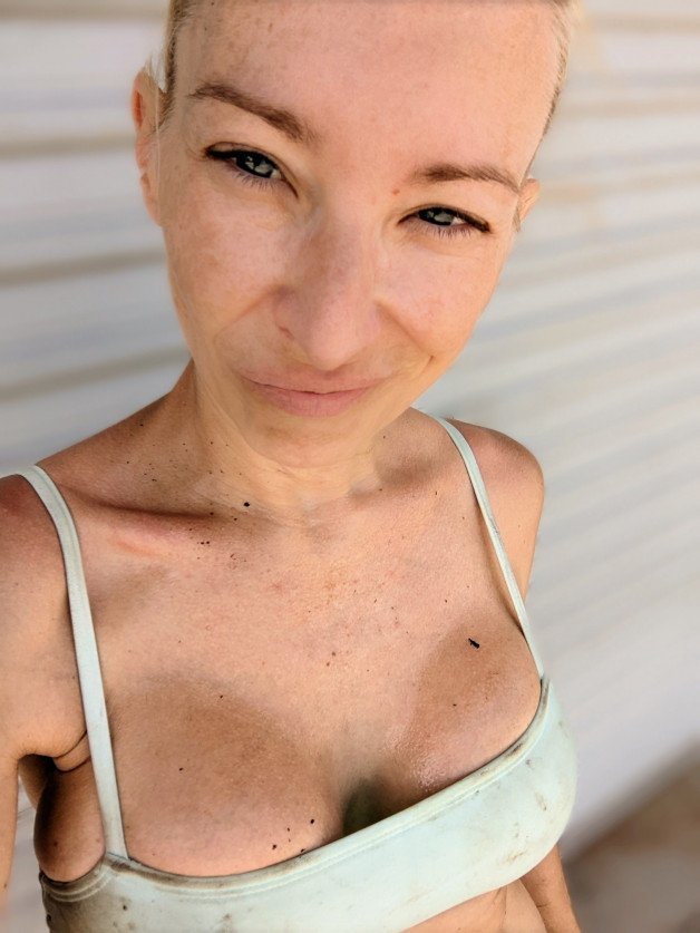 Photo by SexWithMilfStella with the username @SexWithMilfStella, who is a star user,  November 12, 2022 at 12:45 PM. The post is about the topic MILF and the text says 'I really get into yard work! ?#milfstella #milf #altmilf #mature #cougar #girlnextdoor #hotmom #hotwife #petite #bikini #fit #selfie #bikini #dirty #yardwork #sweaty #hot'