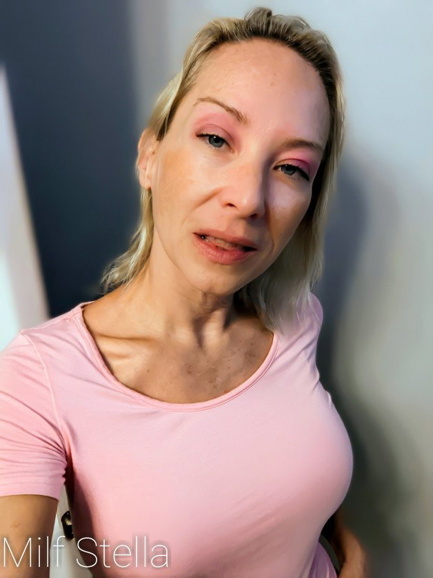 Photo by SexWithMilfStella with the username @SexWithMilfStella, who is a star user,  May 12, 2023 at 11:40 AM. The post is about the topic MILFS and the text says 'Pink makes me happy when I'm blue. #stellahere #prettyinpink #blonde #petite'