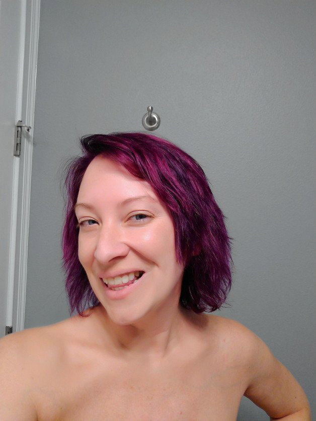 Photo by SexWithMilfStella with the username @SexWithMilfStella, who is a star user,  February 25, 2022 at 12:05 PM. The post is about the topic MILF and the text says 'Why can't my purple be this awesome all of the time?! #milfstella #milf #milfsquad #milflife #mature #cougar #purplehair #blueyes #hotmom #girlnextdoor'