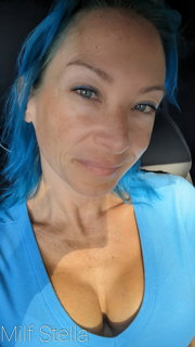 Photo by SexWithMilfStella with the username @SexWithMilfStella, who is a star user,  May 28, 2024 at 4:00 PM. The post is about the topic Awesome Milfs and the text says 'Blue is such a calming color..'