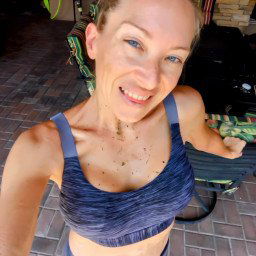 Photo by SexWithMilfStella with the username @SexWithMilfStella, who is a star user,  March 24, 2024 at 1:35 PM. The post is about the topic Awesome Milfs and the text says 'Me VS the weed eater. Guess who won! #stellahere #girlnextdoor #petite #sportsbra #yardwork #sunkissed'