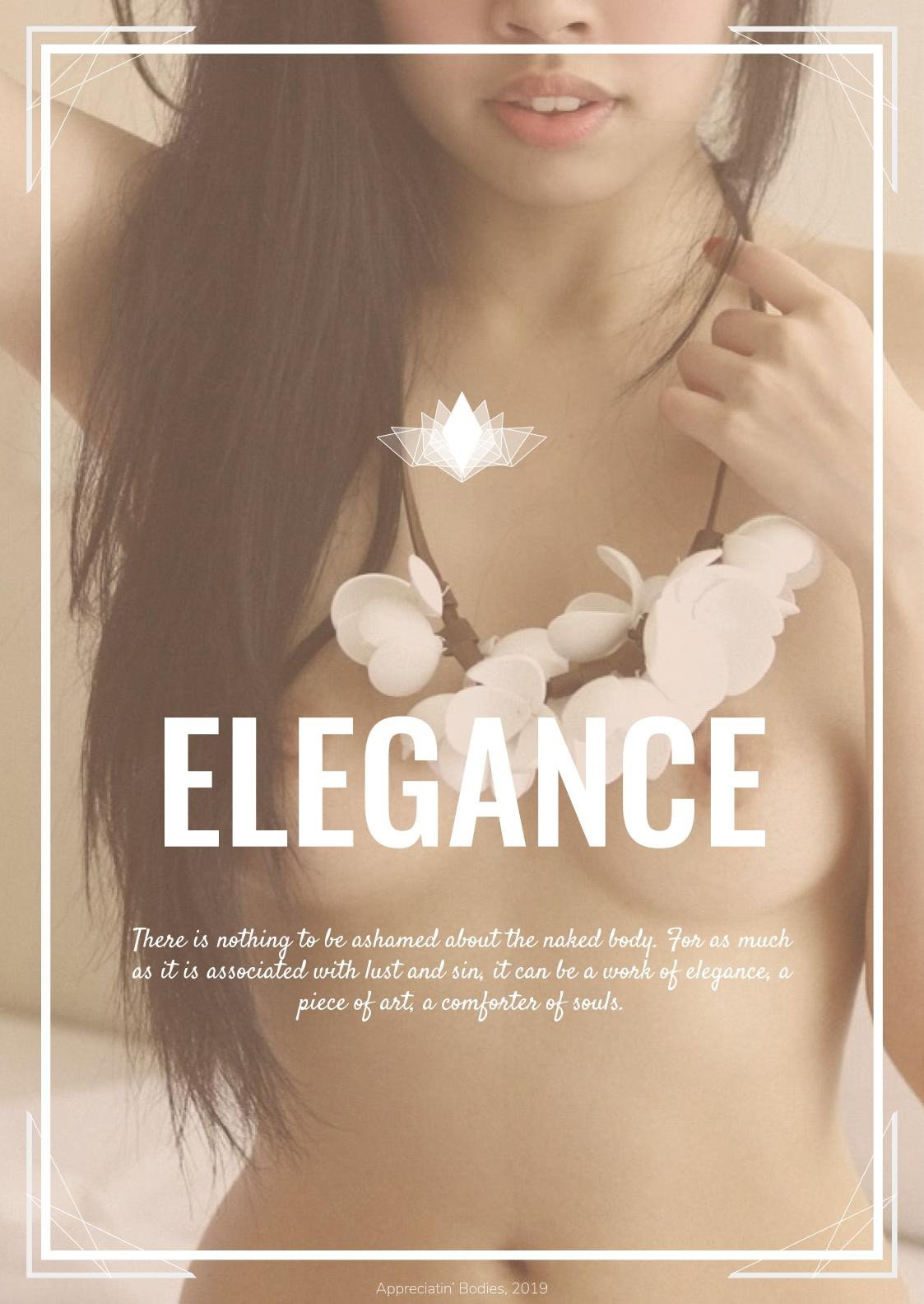 Photo by Appreciating Bodies with the username @TabAnd,  January 18, 2020 at 1:51 AM. The post is about the topic Amateurs and the text says 'Elegance. 

There is nothing to be ashamed about the naked body. For as much as it is associated with lust and sin, it can be a work of elegance, a piece of art, a comforter of souls'