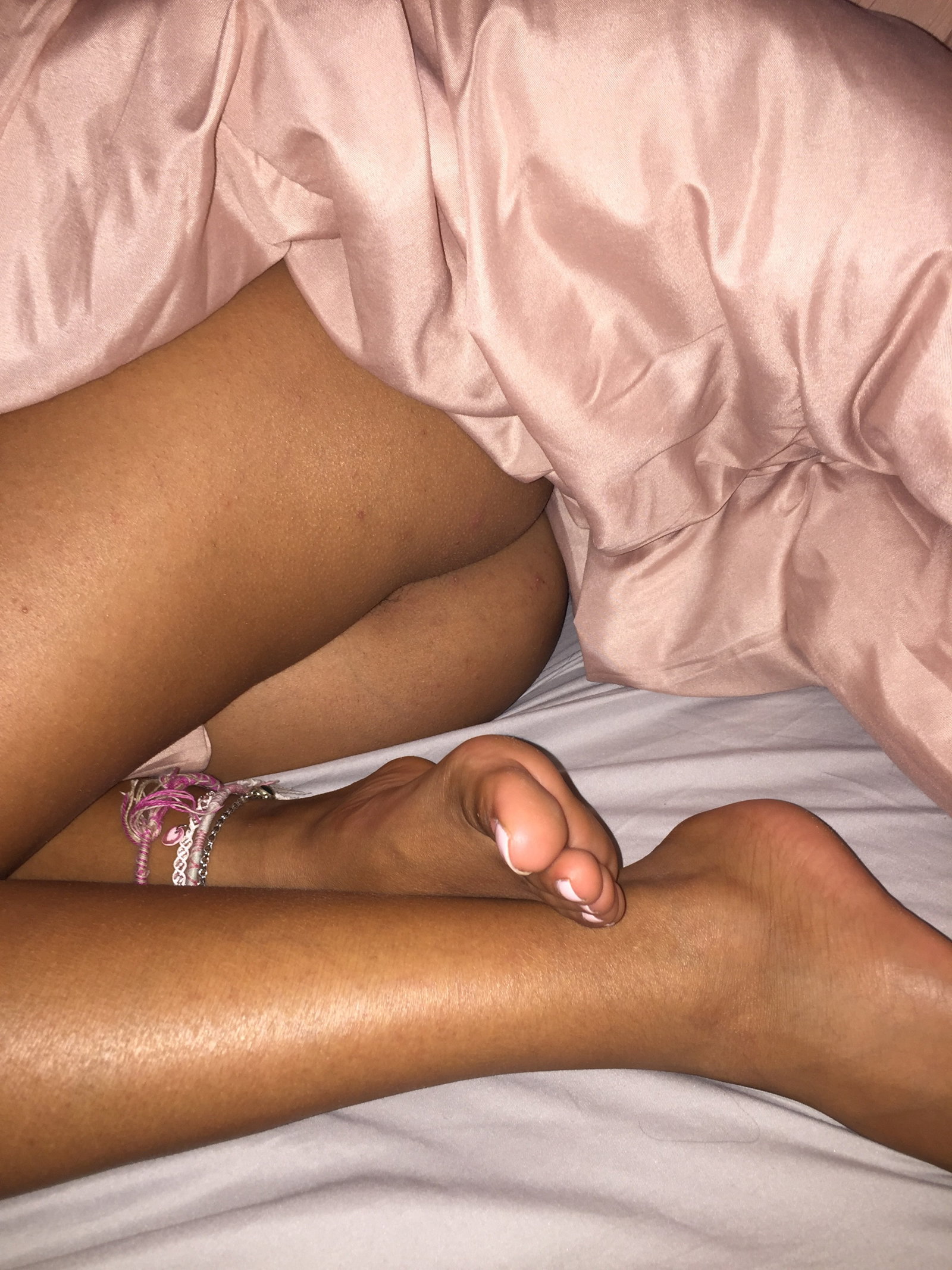 Photo by Nilegoddess with the username @Nilegoddess, who is a star user,  February 16, 2019 at 8:24 AM. The post is about the topic Sexy Teen Feet and the text says 'My feet legs and ass while I'm sleeping 😌'